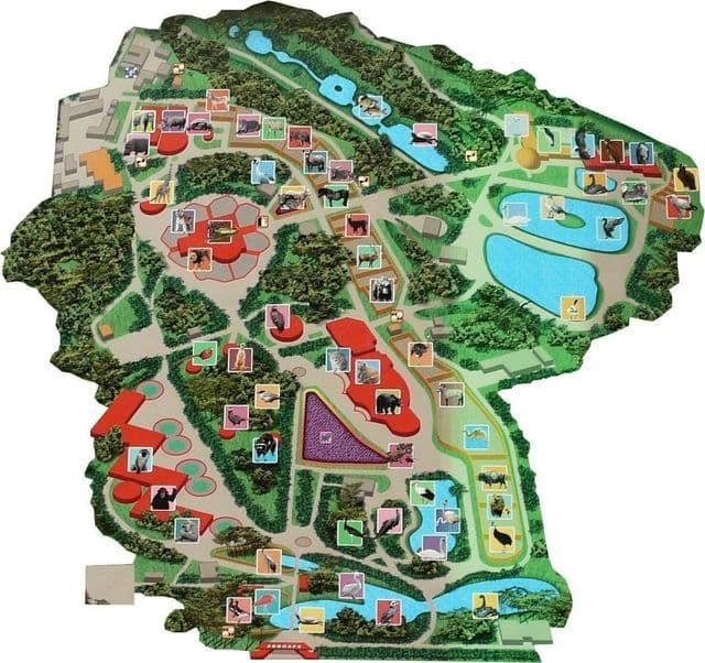 Kiev dierentuin park plattegrond